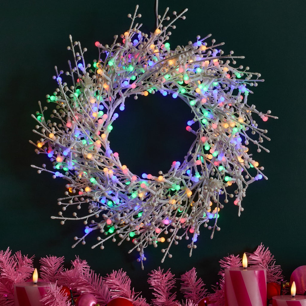 300 LED MULTICOLOUR WREATH