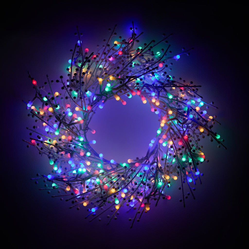 300 LED MULTICOLOUR WREATH