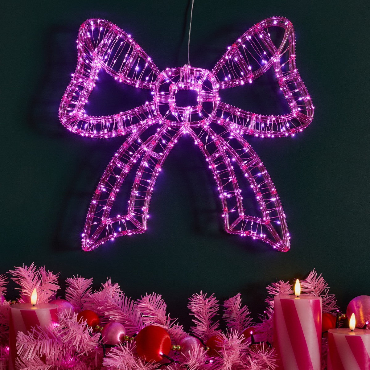 XL LED BOW – PINK