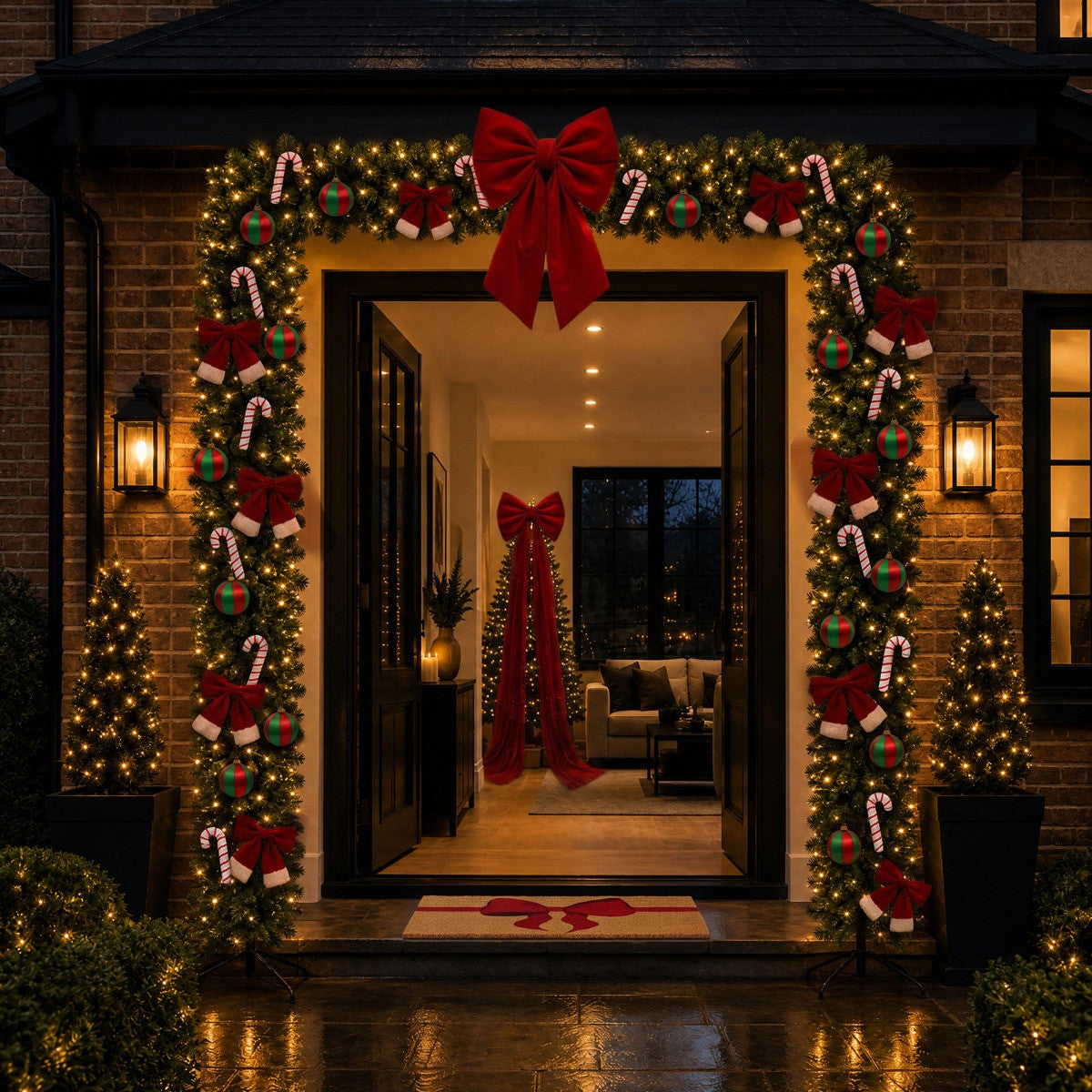 GREEN CHRISTMAS TREE ARCH
