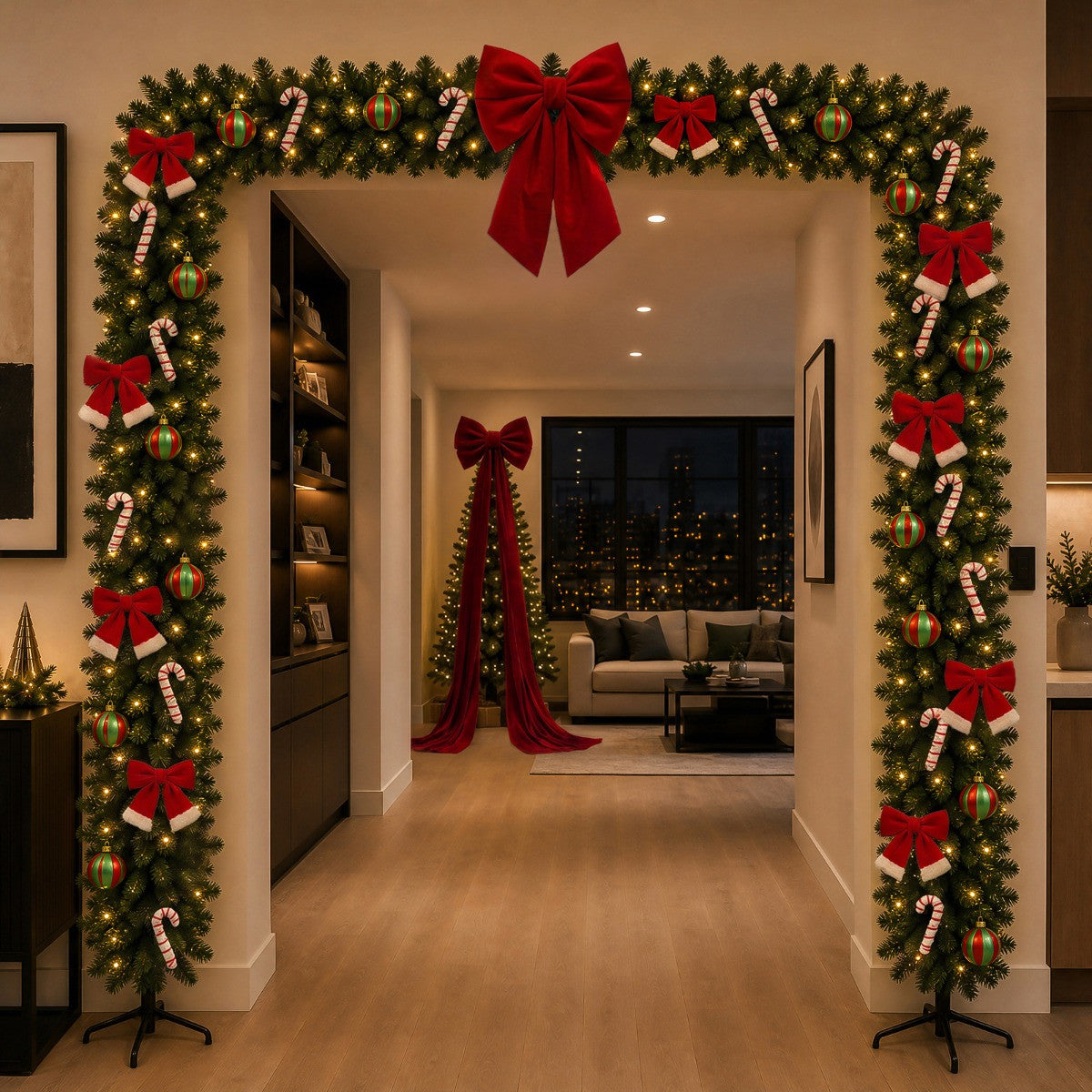 GREEN CHRISTMAS TREE ARCH