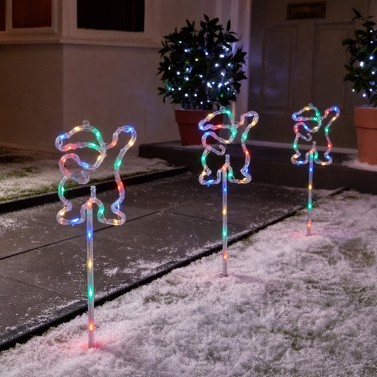 3 Pack Santa Stake Lights