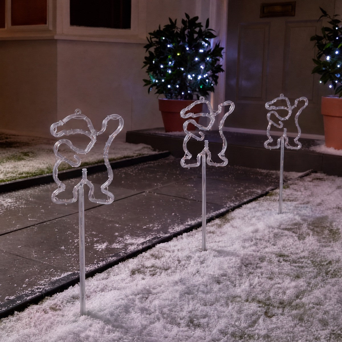 3 Pack Santa Stake Lights