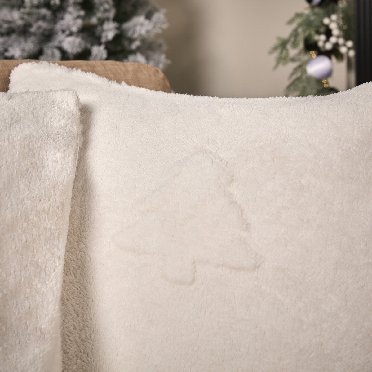 Tufted Winter Tree Cushion Covers