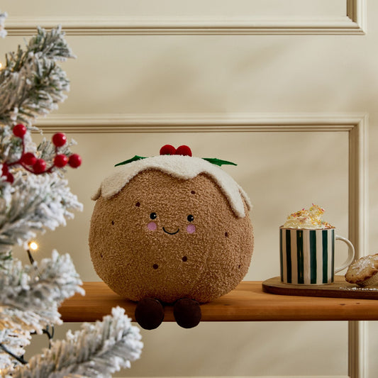 Christmas Pudding Shaped Cushion