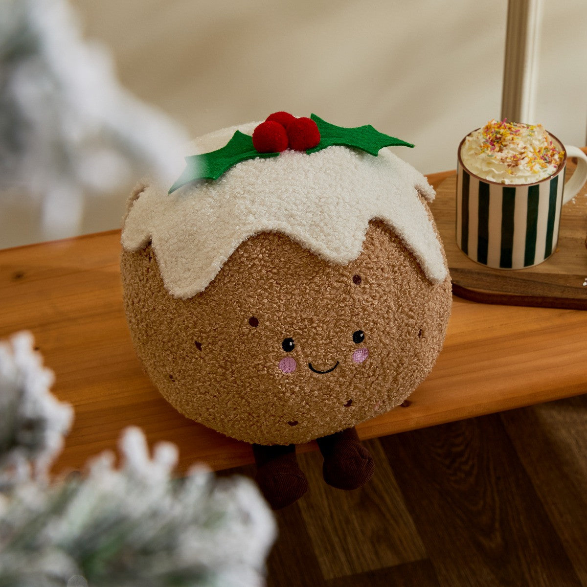 Christmas Pudding Shaped Cushion