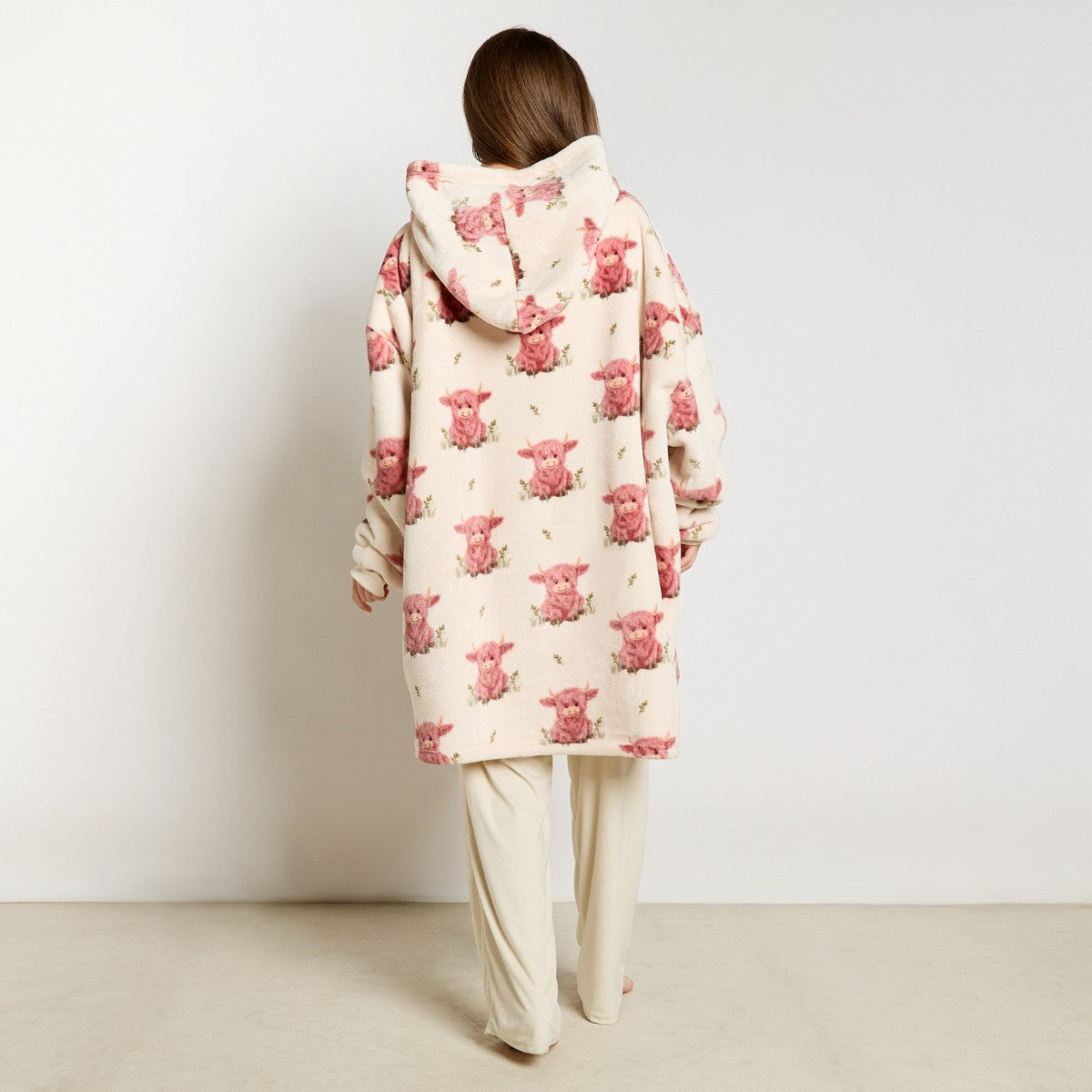 Harry the Highland Cow Hoodie Blanket