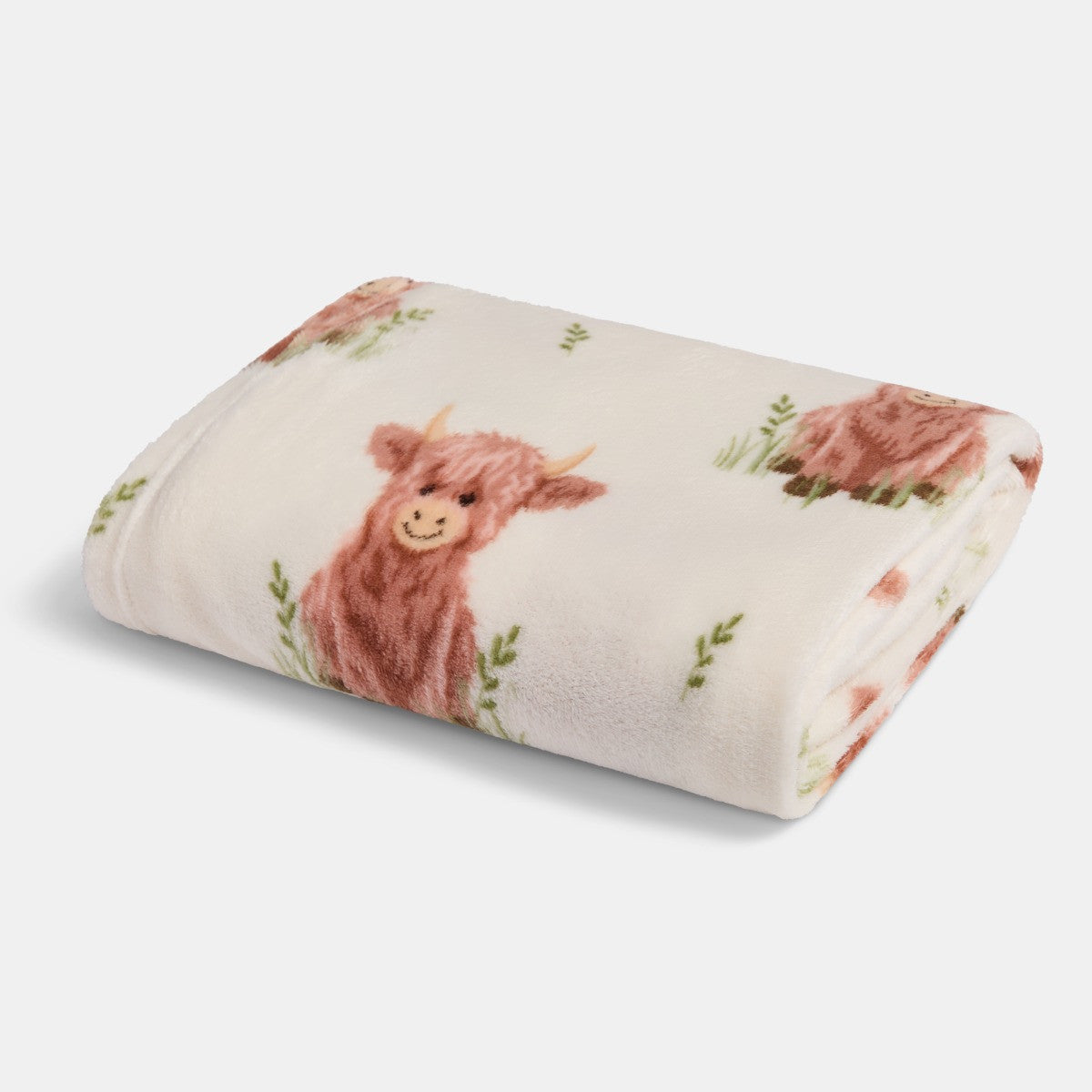 The Harry the Highland Cow Print Ultra Soft Throw
