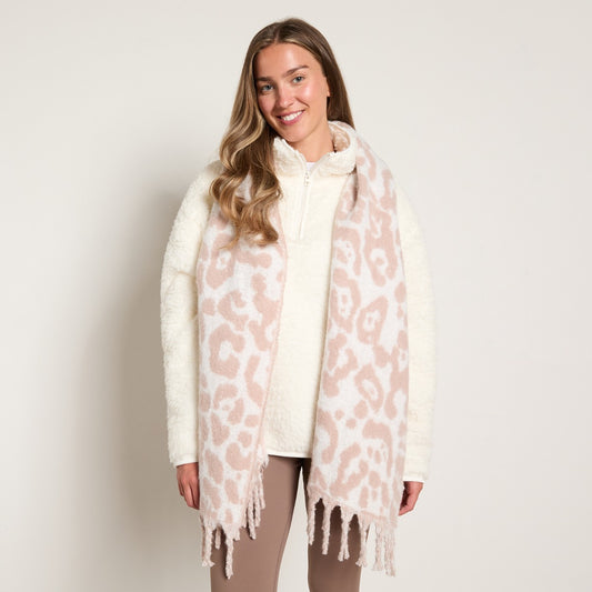 Oversized Leopard Chunky Scarf