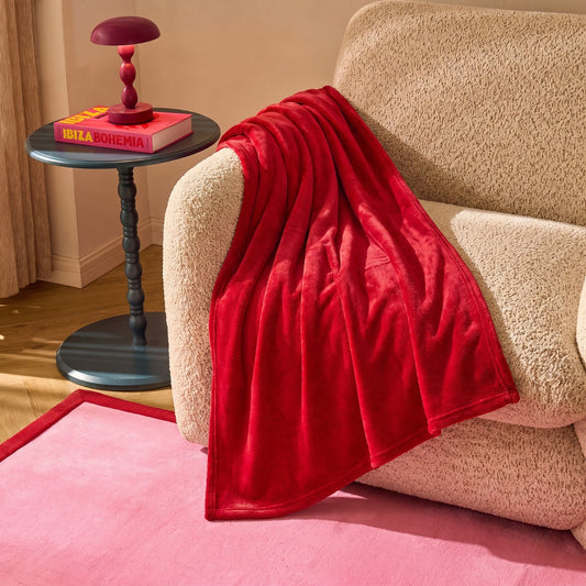 Ultra Soft Throw - Red