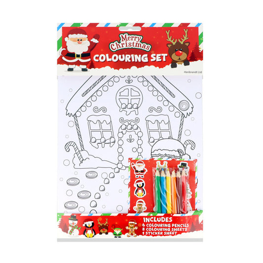 MERRY CHRISTMAS COLOURING SET