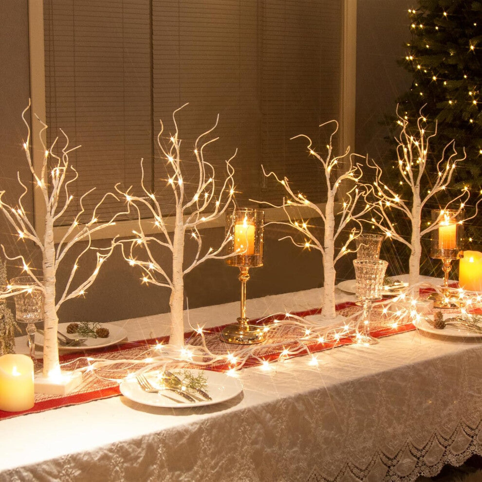 PRE-LIT BIRCH TWIG CHRISTMAS TREE
