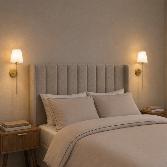2 Pack Premium Wall Lights – Gold