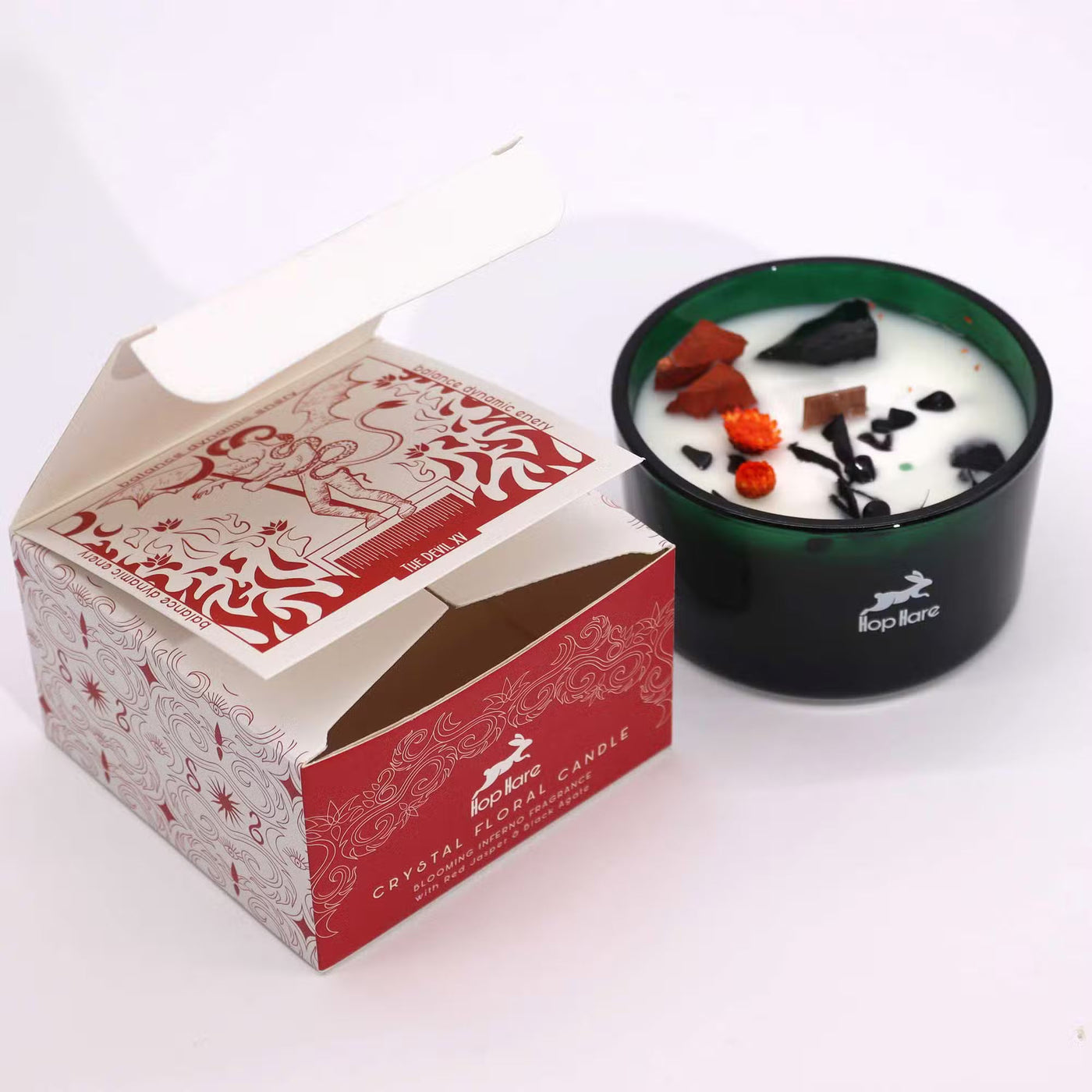 Hop Hare Crystal Magic Flower Candle - The Devil Candle
