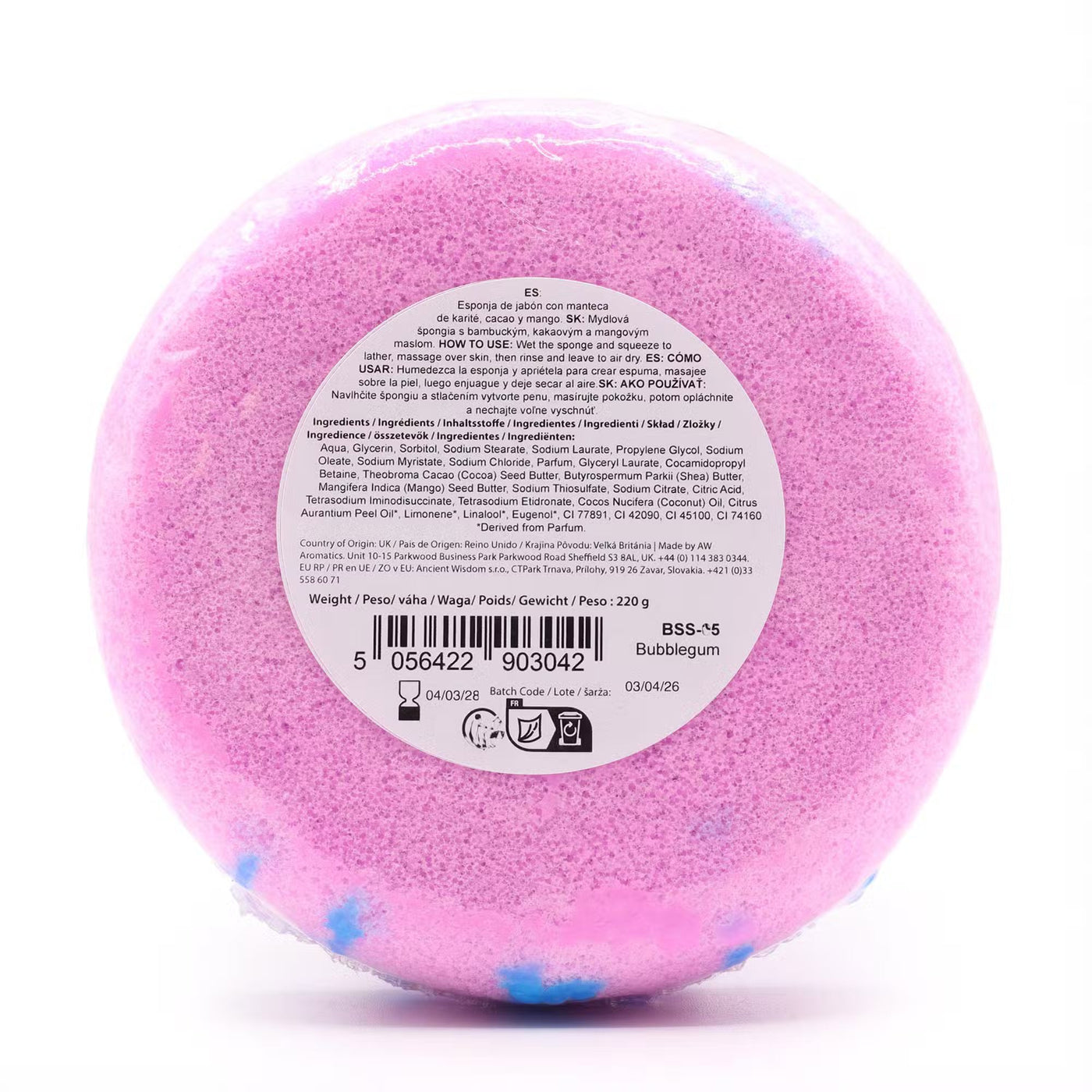 Butter Bubble Soap Sponge - Bubblegum Soap sponge