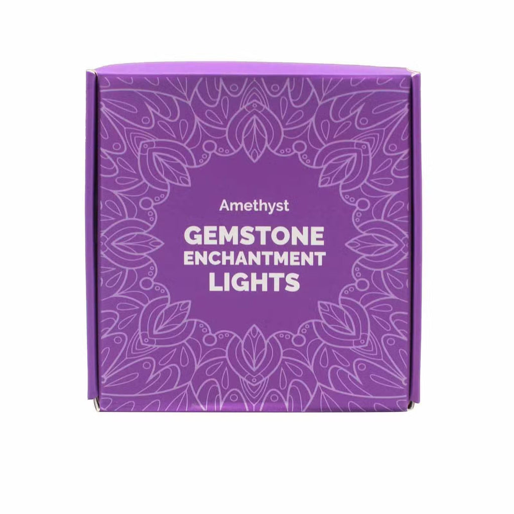 Gemstone Enchantment Lights - Amethyst Gemstones