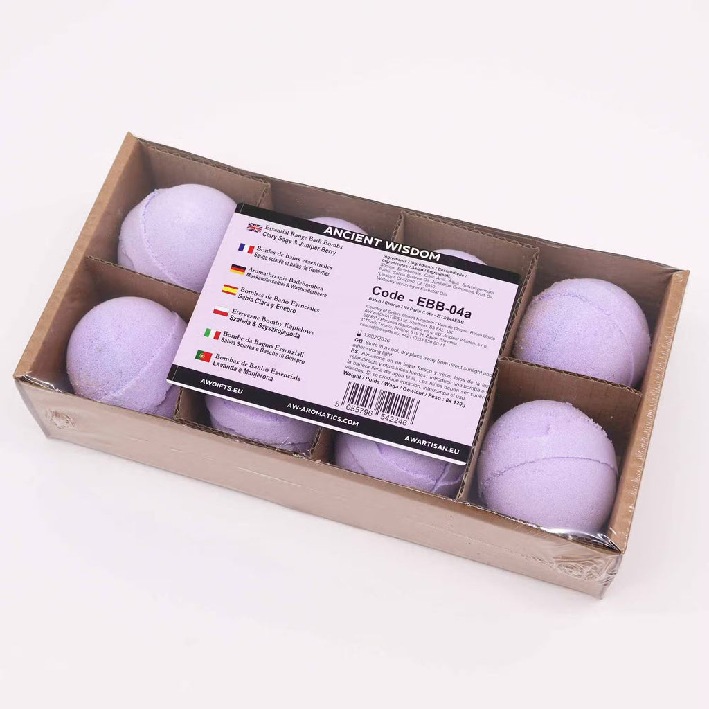 Essential Oil Bath Bomb Clary Sage & Juniper Bath bombs