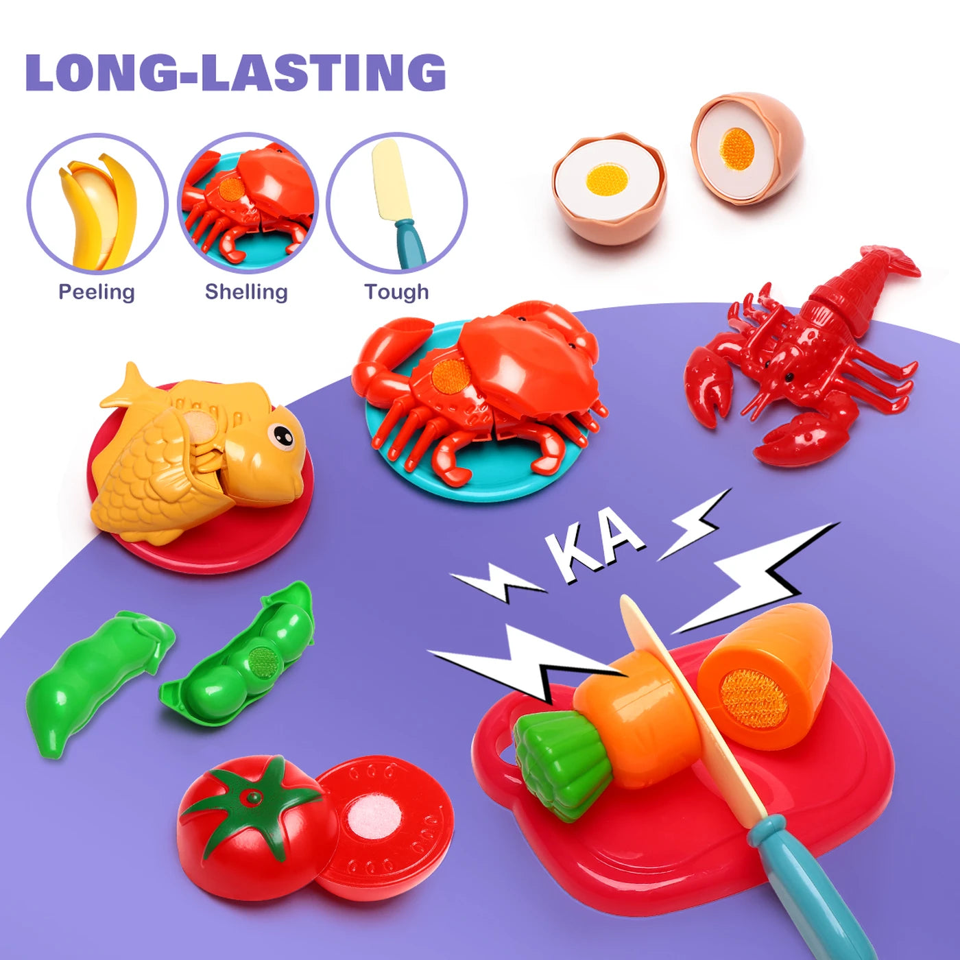 81-Piece Cutting Play Set with Storage Bag