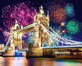 5D Full Drill Diamond Painting Kit – Tower Bridge Fireworks Night Scene