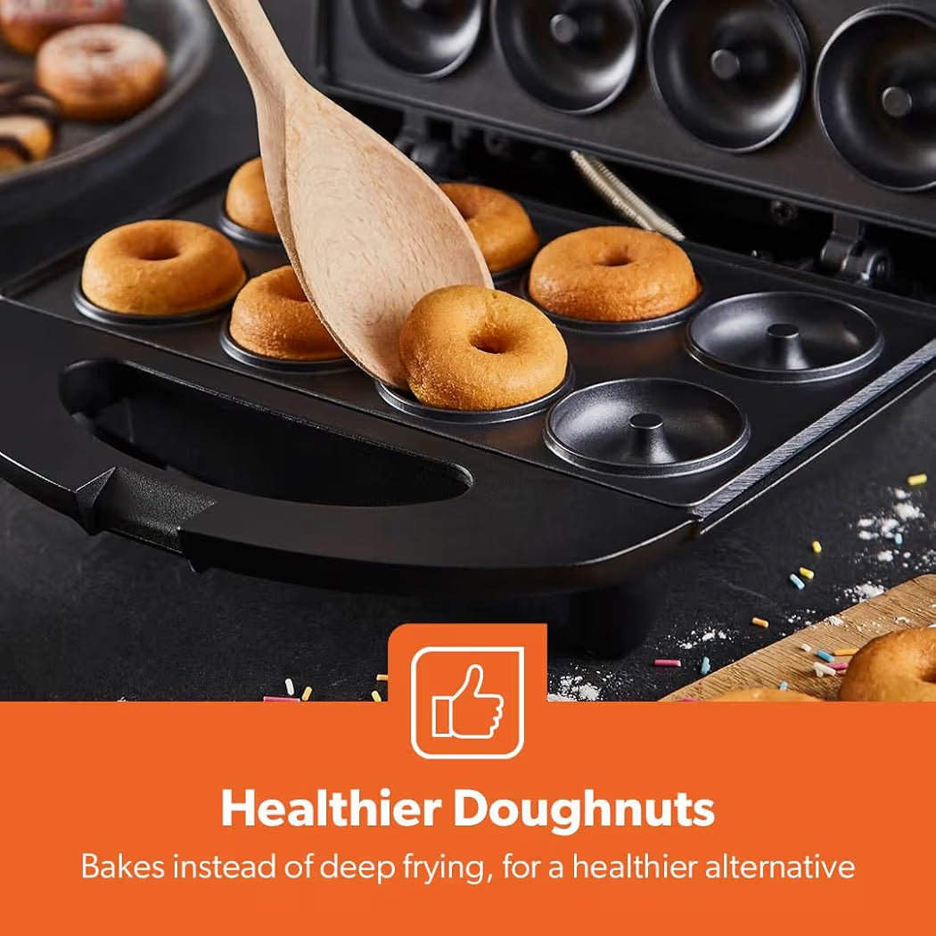 Geepas 750W Doughnut Maker Machine, 8 Hole Donut Maker Non-Stick - Truly Yours