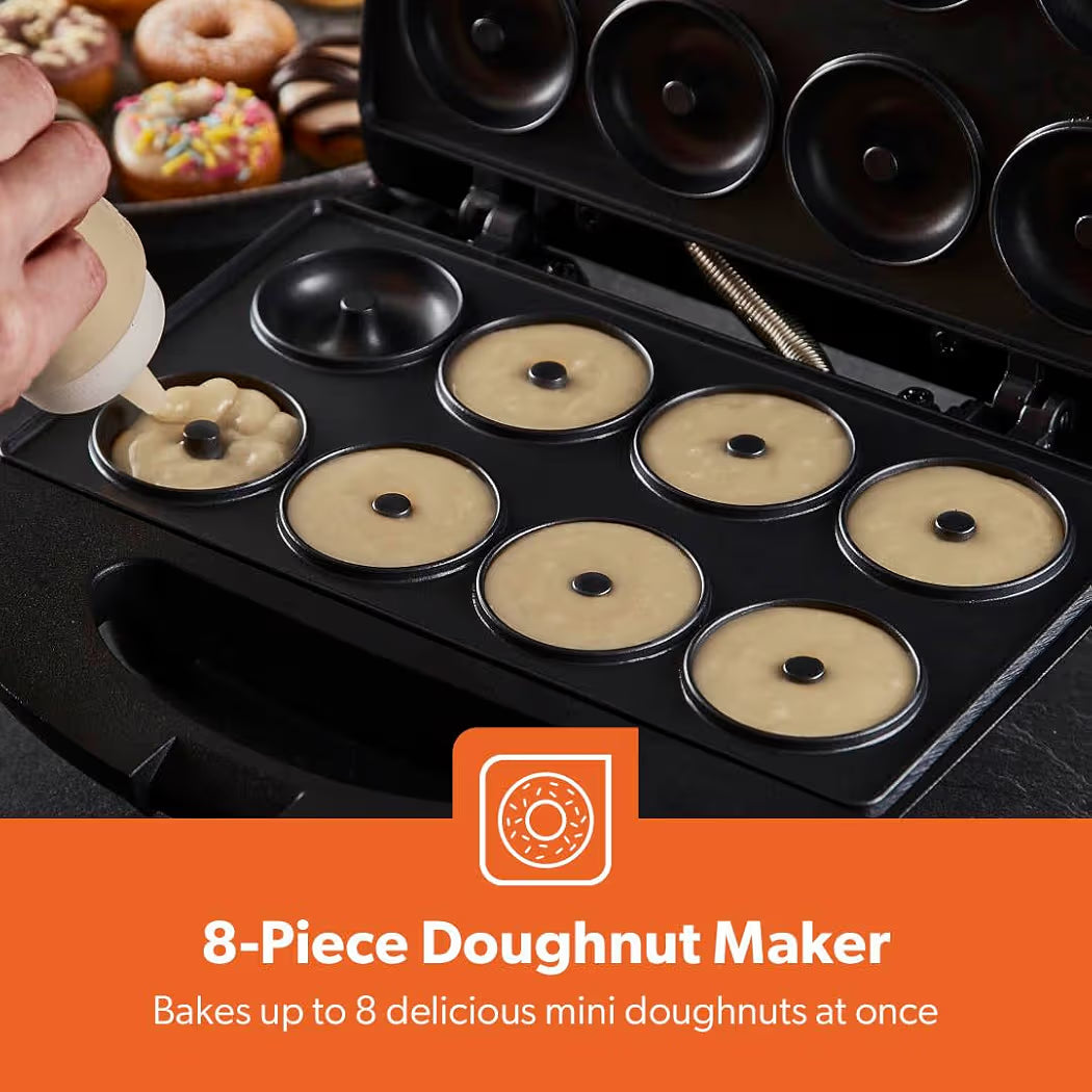 Geepas 750W Doughnut Maker Machine, 8 Hole Donut Maker Non-Stick - Truly Yours