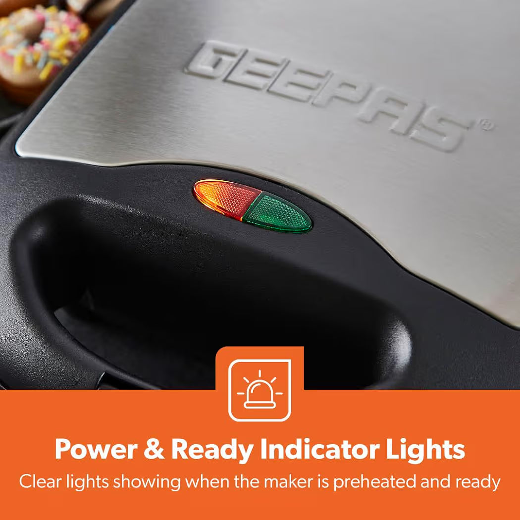 Geepas 750W Doughnut Maker Machine, 8 Hole Donut Maker Non-Stick - Truly Yours