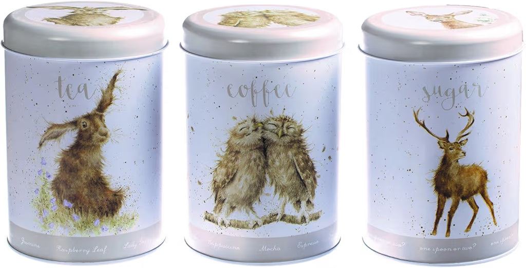 Wrendale Designs - The Country Kitchen Collection - Tea, Coffee, Sugar Canisters