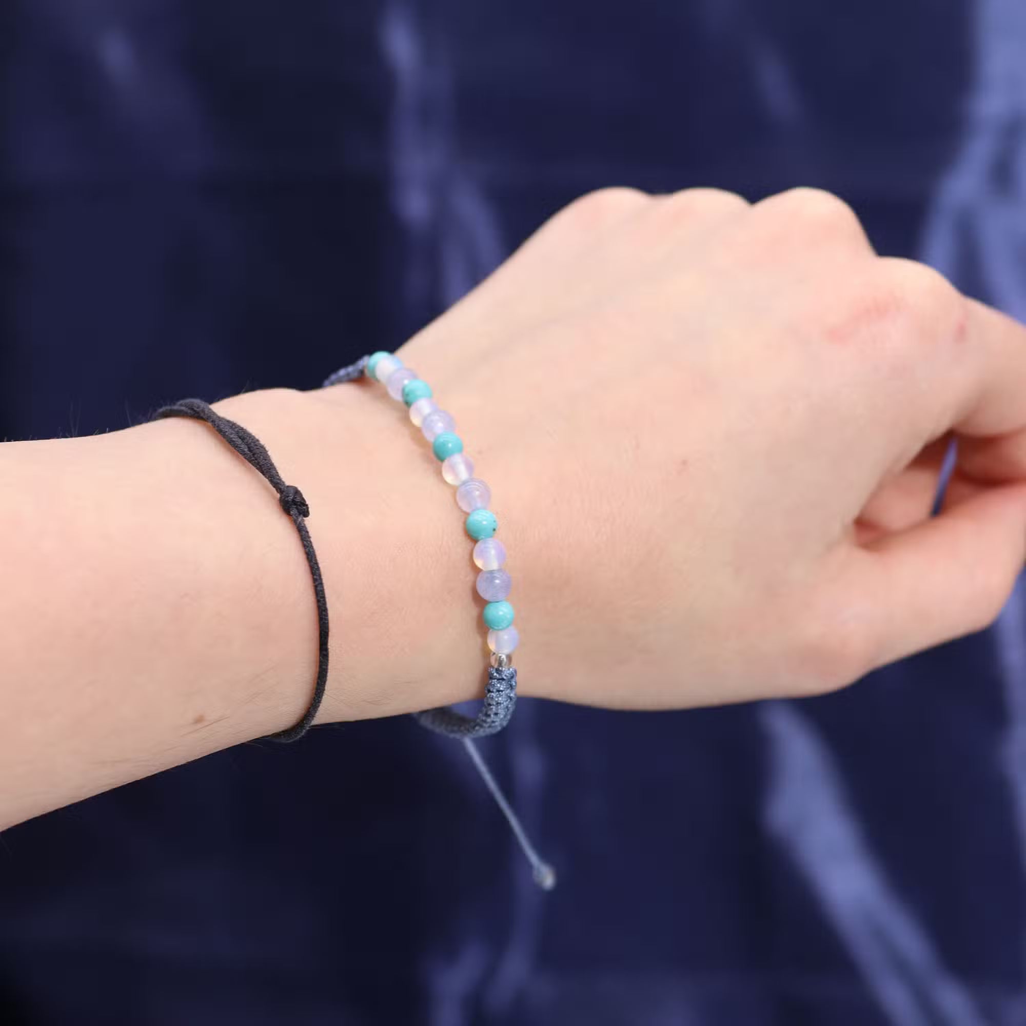 Zodiac Crystal Candle with Gemstone Bracelet - Pisces Candle
