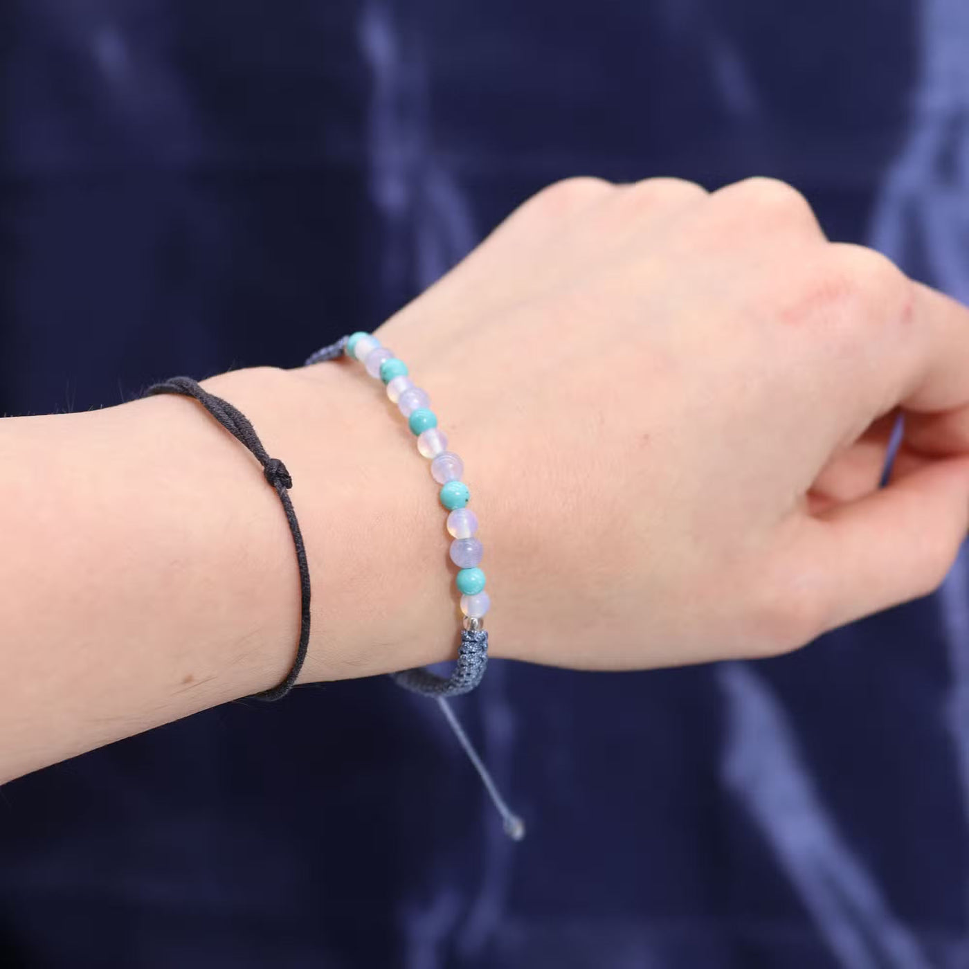 Zodiac Crystal Candle with Gemstone Bracelet - Pisces Candle