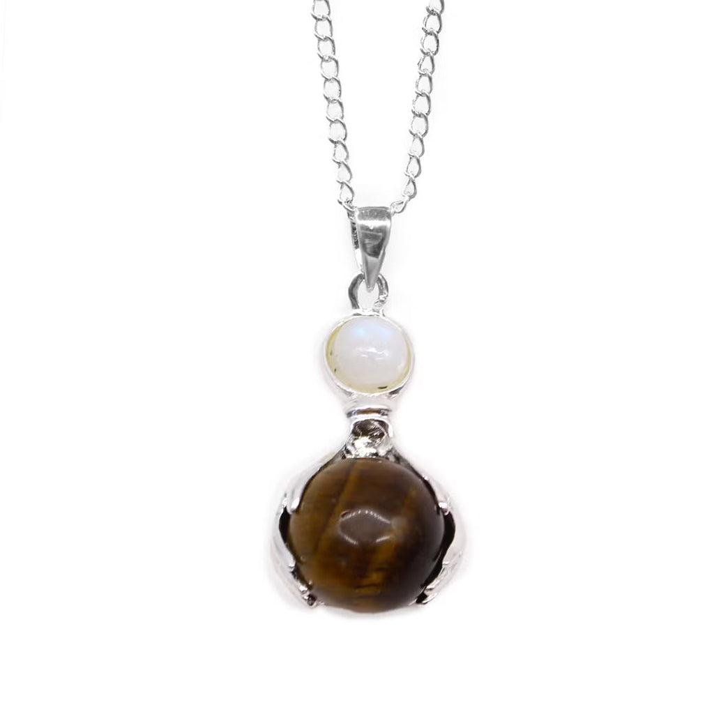 Gemstone Healing Hands Pendants Necklace