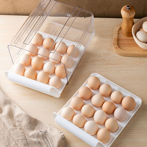 Double layer Transparent Egg Storage Drawer Box - Truly Yours
