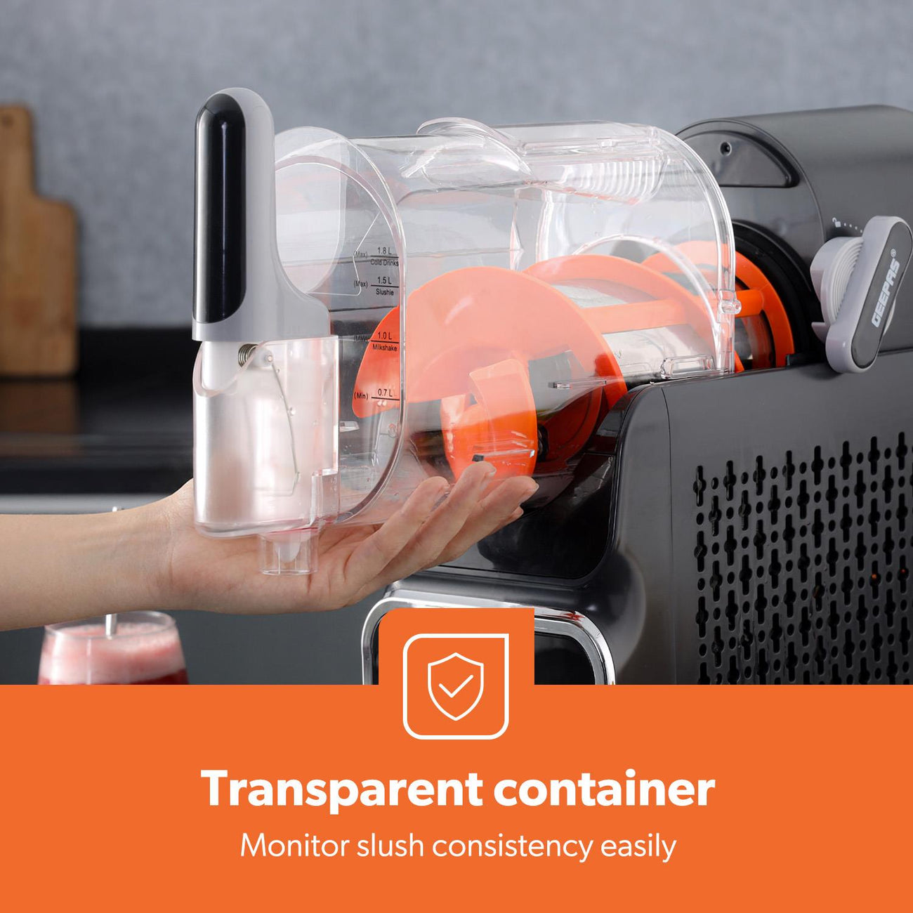 1.8L Slush Machine Touchscreen Icy Drink Maker For Icy Drinks & Cocktails - Truly Yours