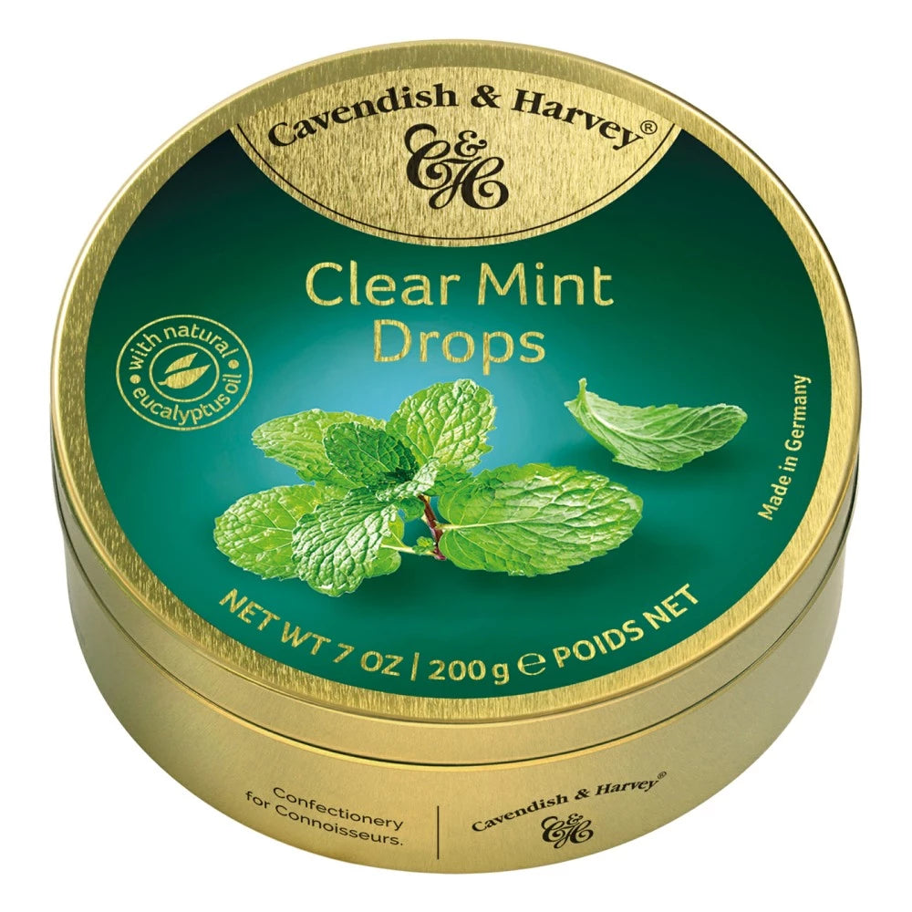 Cavendish & Harvey Clear Mint Drops (200g) - Truly Yours
