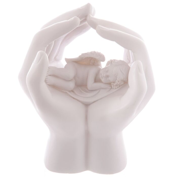 LED Cute Hands and Sleeping Cherub Ornament Ornament