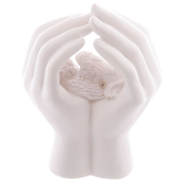 LED Cute Hands and Sleeping Cherub Ornament Ornament