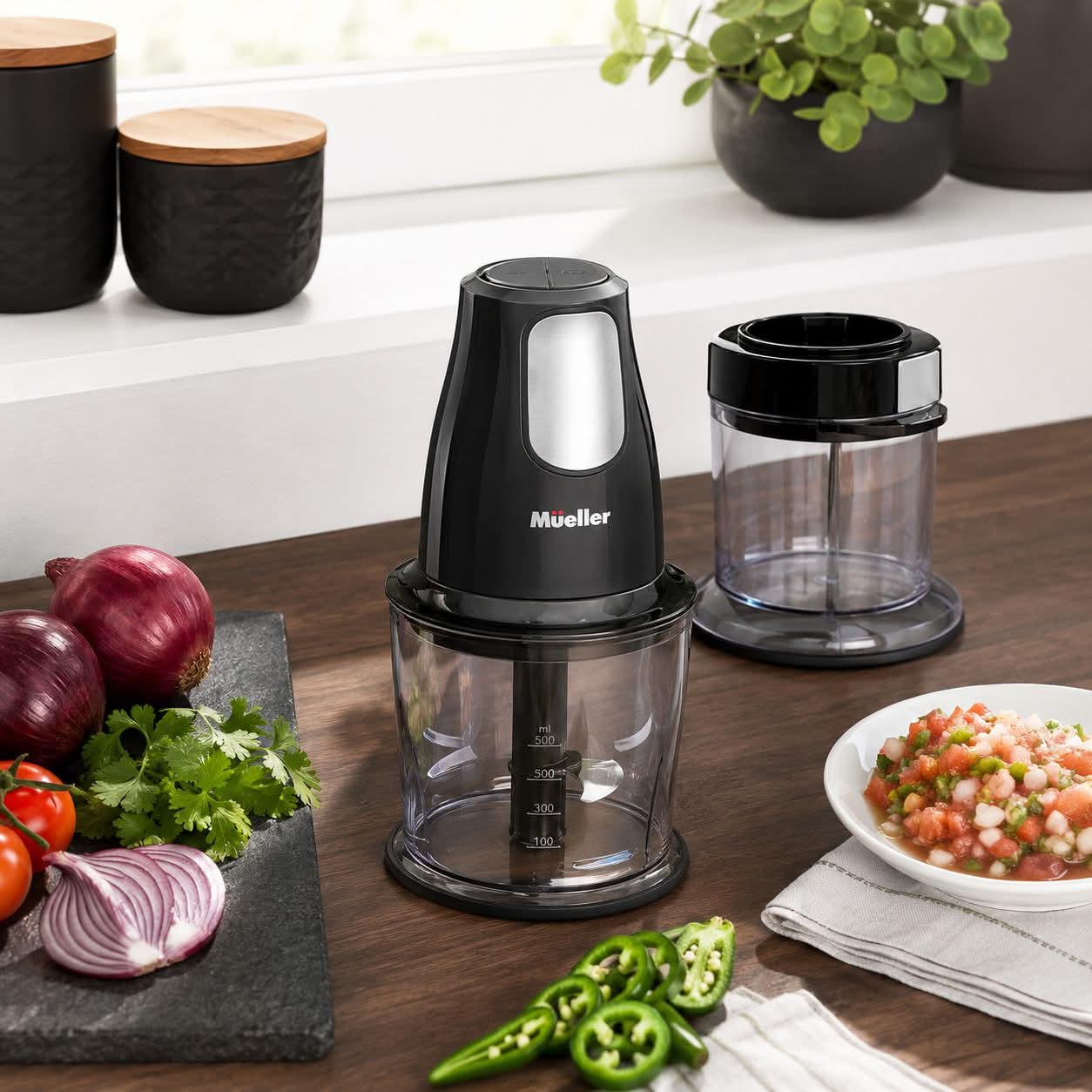 🔪 Ninja Professional Food Chopper – 200W Compact Kitchen Chopper for Vegetables, Herbs, Sauces & Meal Prep ✨ - Truly Yours