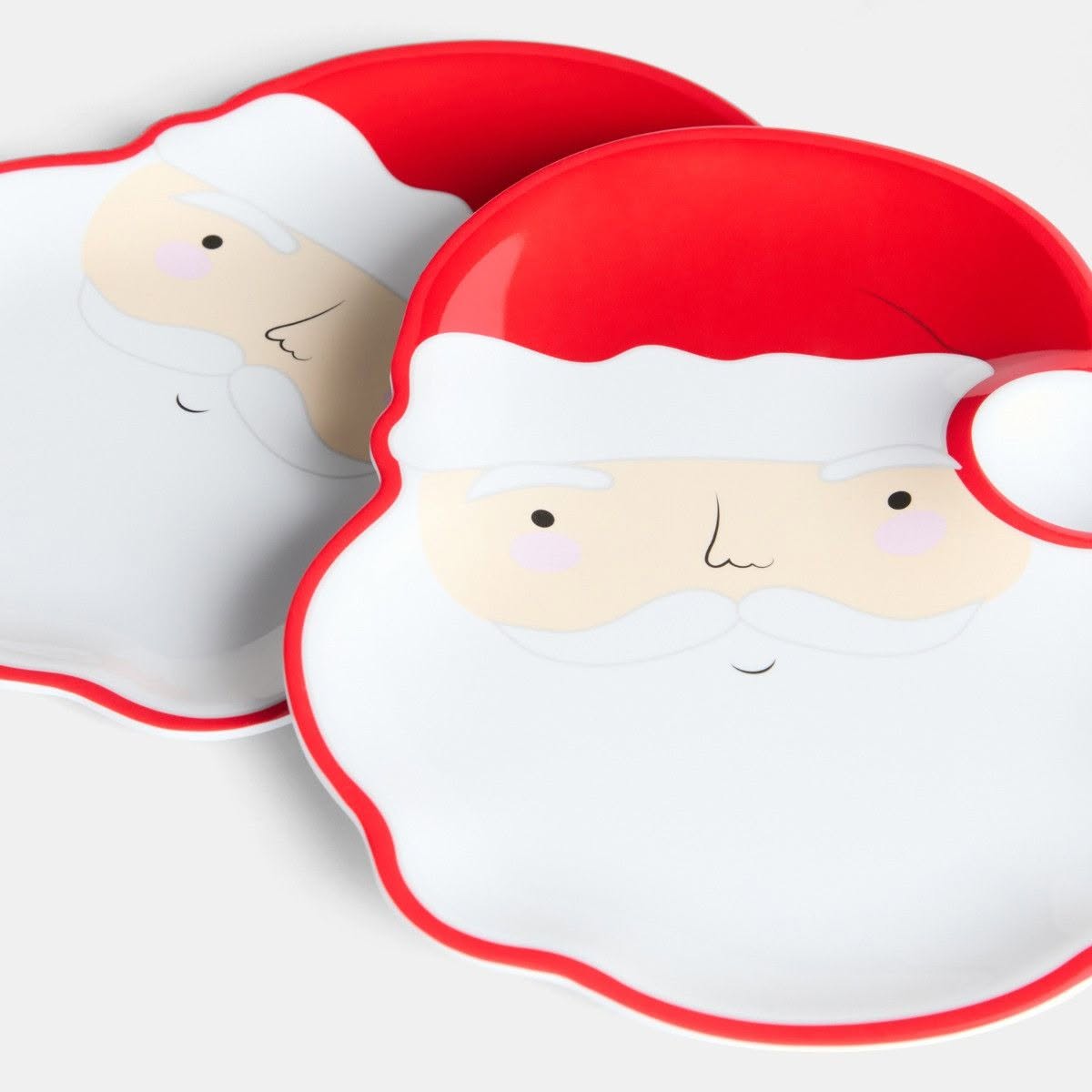 2 Pack Santa Dip Plates