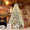 6ft Snow Flocked Pre-Lit Christmas Tree