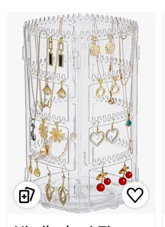 360° Rotating Acrylic Jewellery Organiser