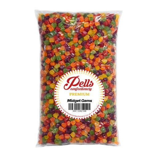Pells Premium Midget Gems or Wine Gums 3kg