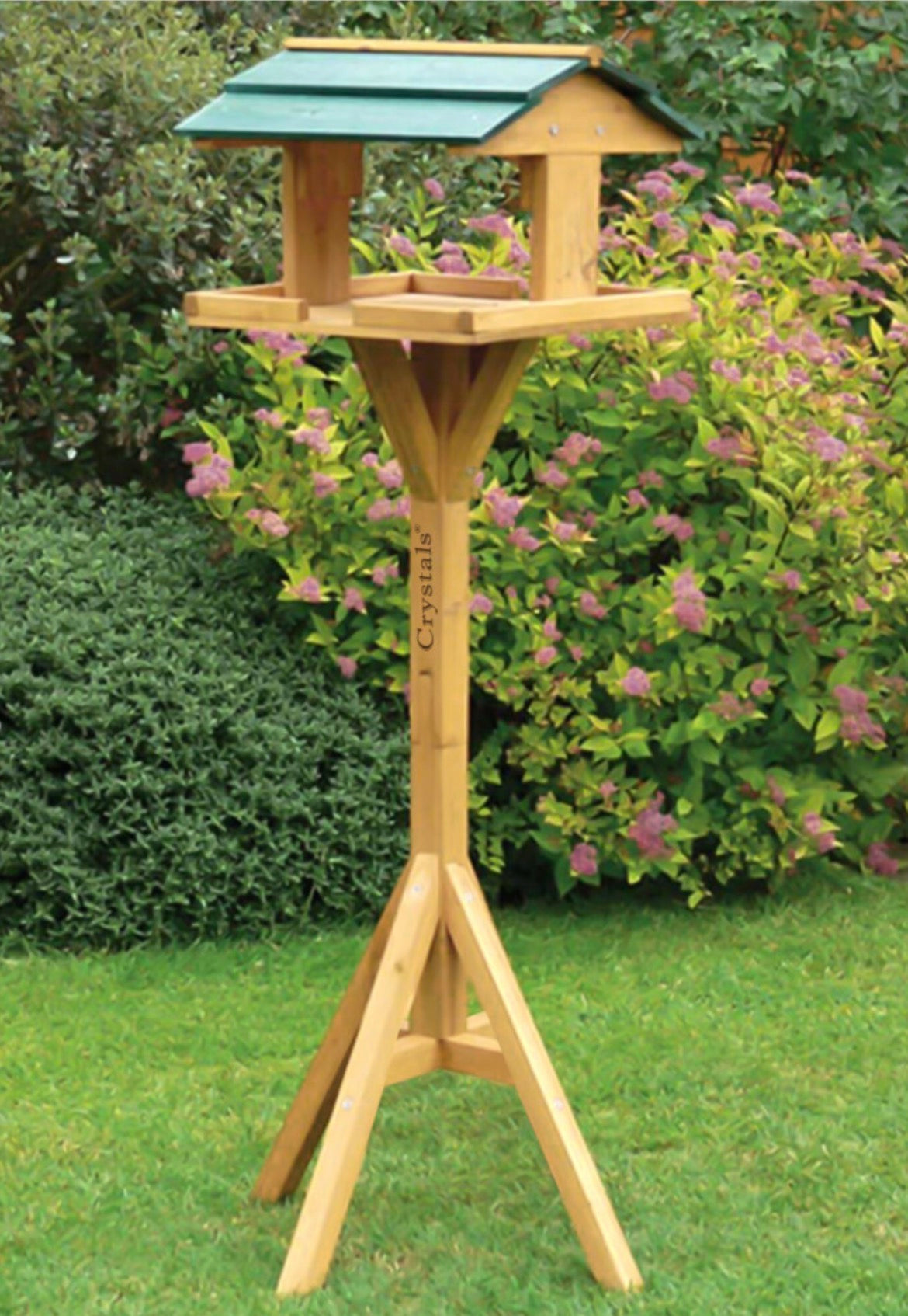 Wooden Bird Table - Traditional Garden Feeder Feeding Free - wooden bird table traditional garden feeder feeding free standing
