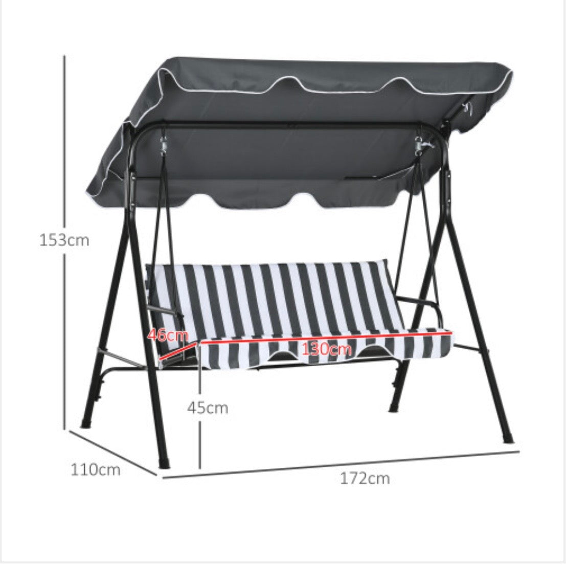 Outdoor Metal swinging Hammock