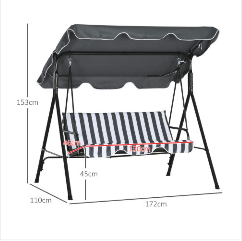 Outdoor Metal swinging Hammock Garden decor