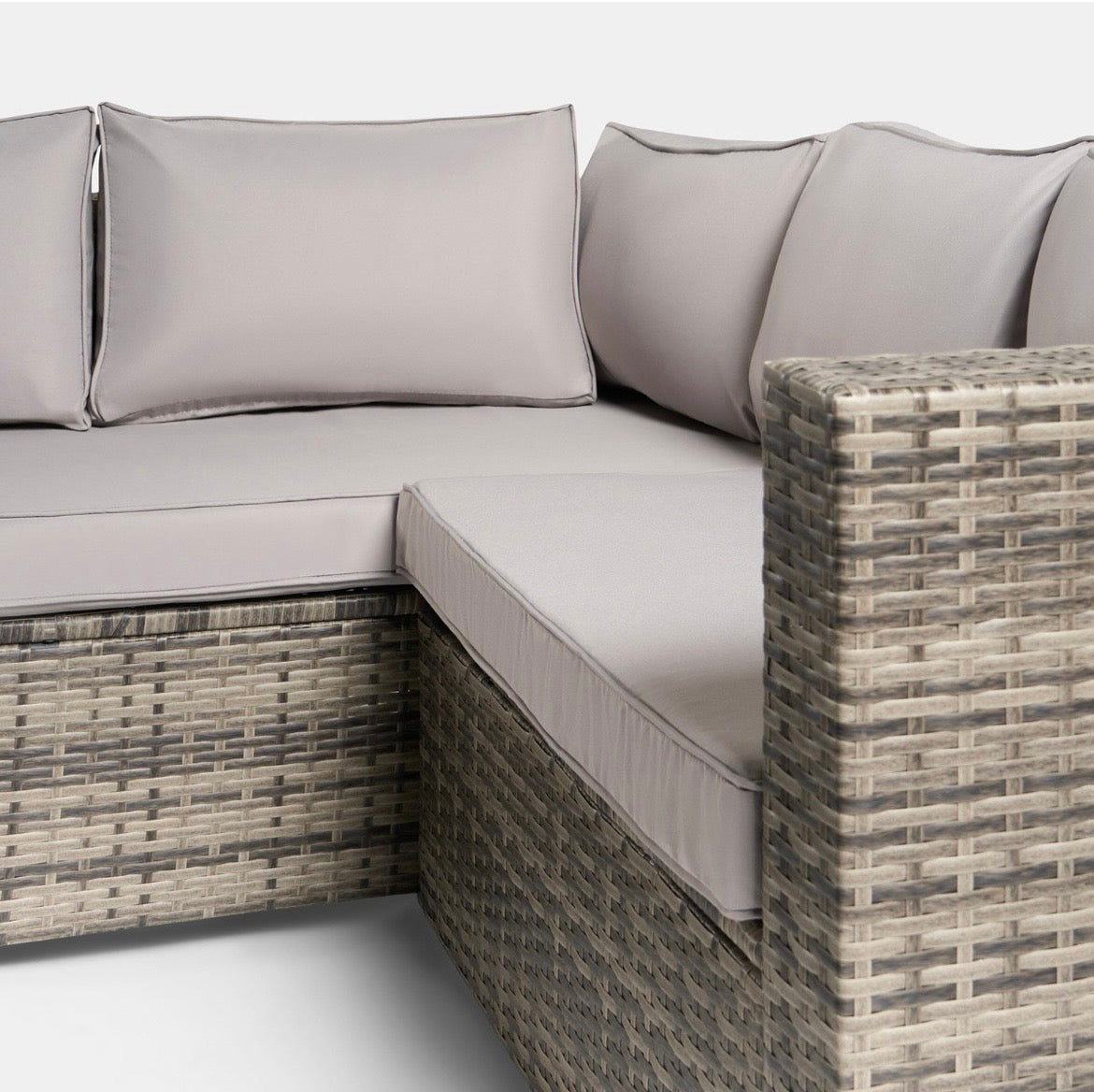 Tuscany 5 Seater Rattan Sofa Set - Grey Garden furniture