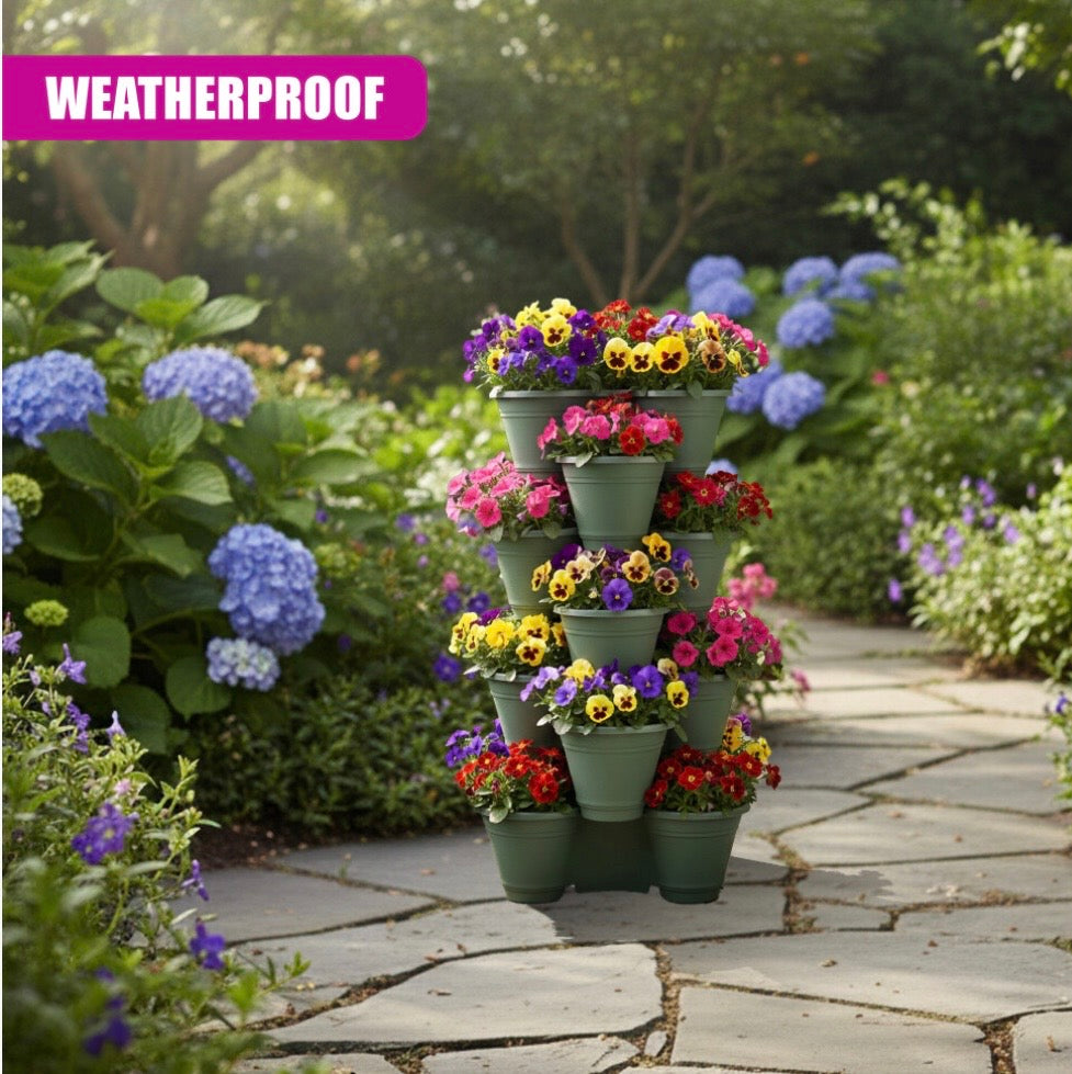 GEEZY Stackable Planters Plant Pots