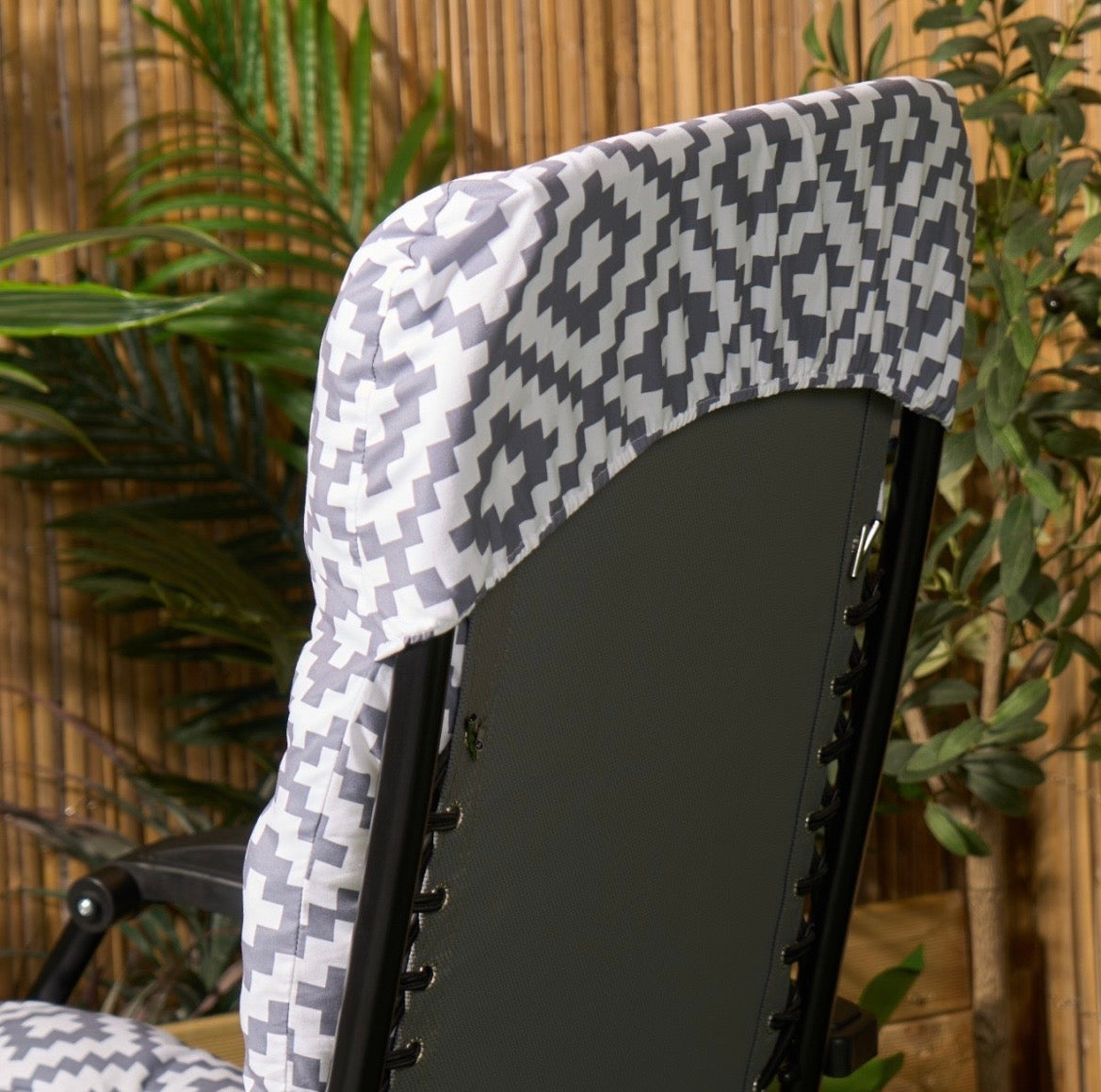 Gravity Chair Geometric Cushion - Grey - Truly Yours
