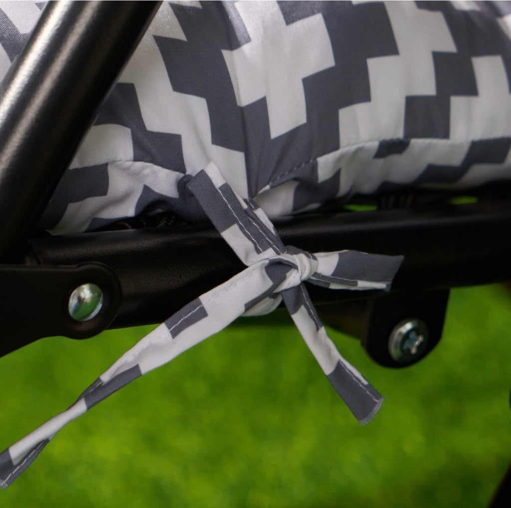 Gravity Chair Geometric Cushion - Grey - Truly Yours