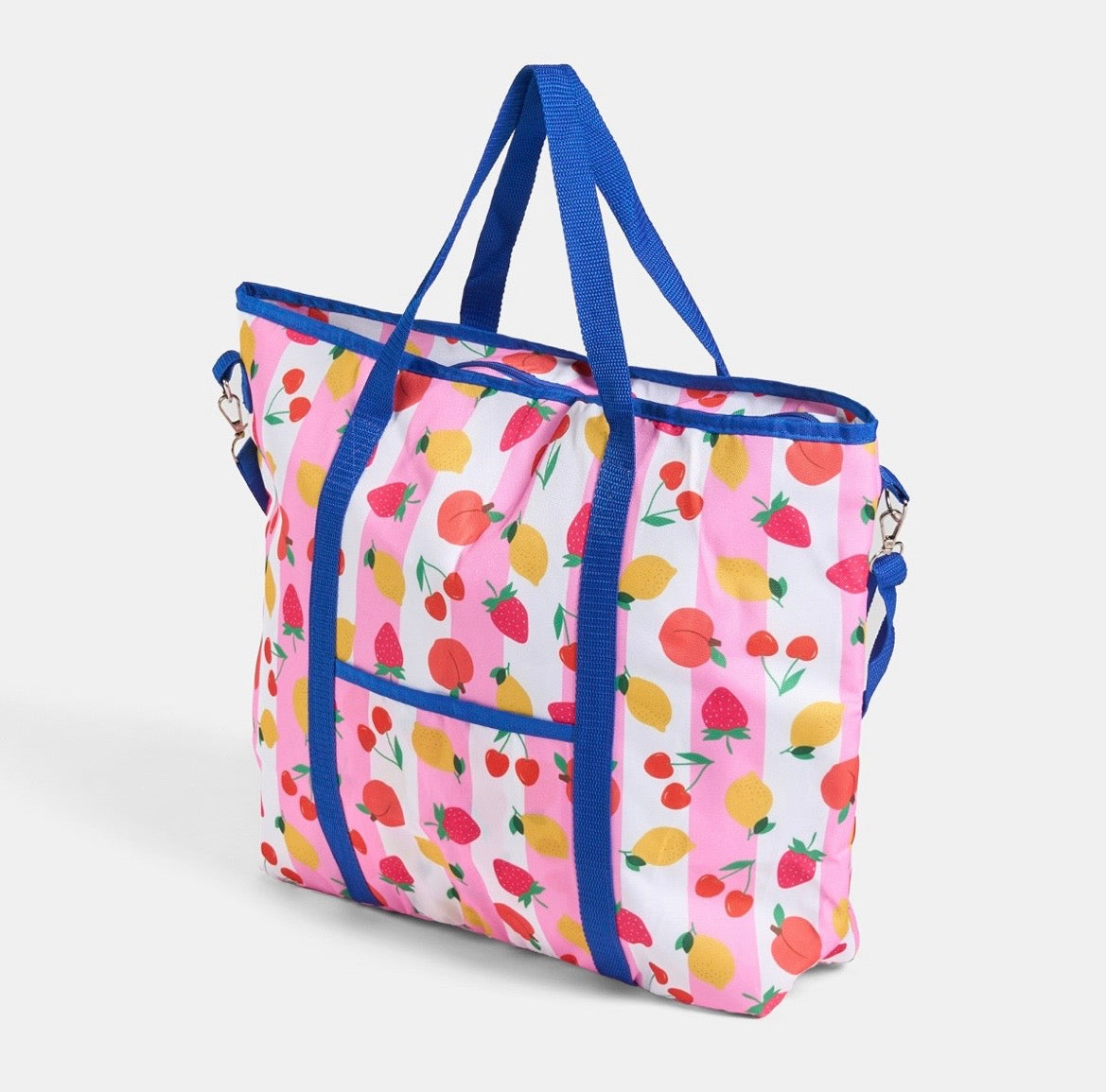 Fruit Print Picnic Bag - Pink - Truly Yours