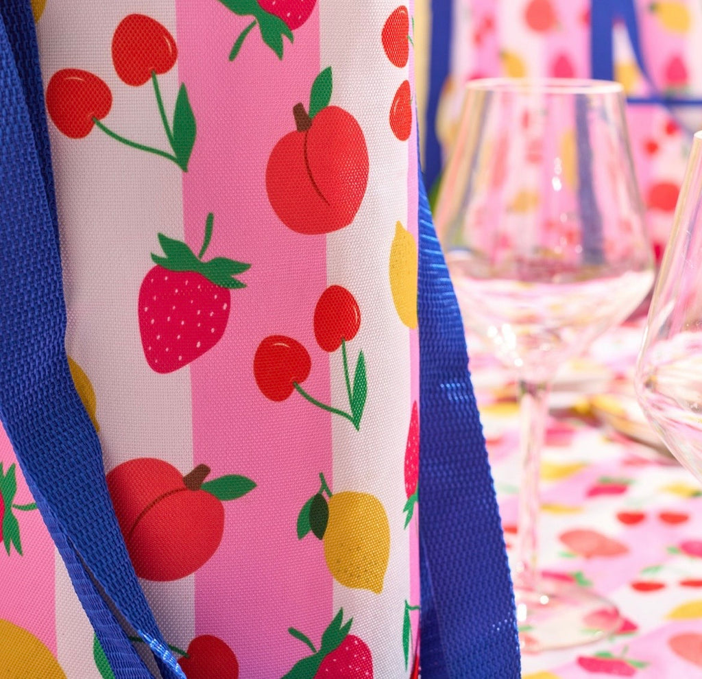 Fruit print wine bottle cooler - Truly Yours