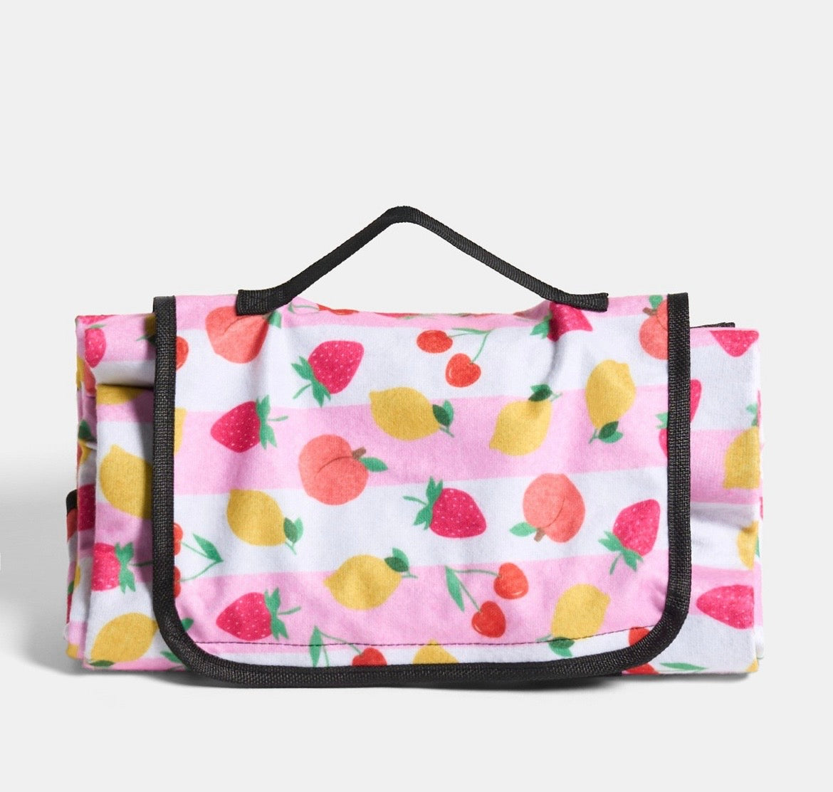 Fruit Print Picnic Blanket - Pink - Truly Yours